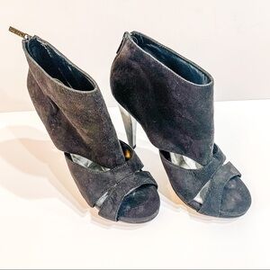 Michael Antonio black suede heels - SZ 10